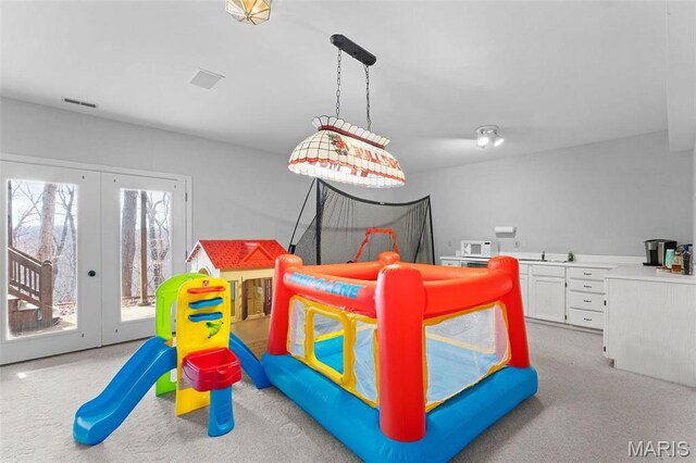 19120 Hawk Mountain Rd, Wildwood, MO 63038 - carpeted bedroom with access to exterior and french doors