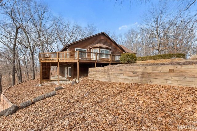 19120 Hawk Mountain Rd, Wildwood, MO 63038 - view of front of house featuring a deck