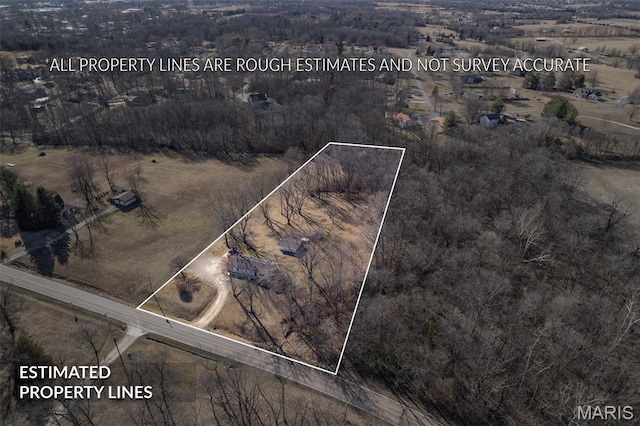 4279 Ee Hwy, Farmington, MO 63640 - aerial view of property's location featuring property boundaries highlighted