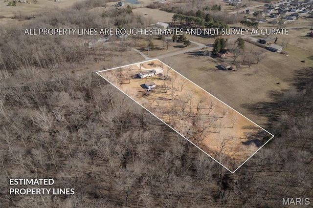 4279 Ee Hwy, Farmington, MO 63640 - aerial overview of property's location with property parcel outlined