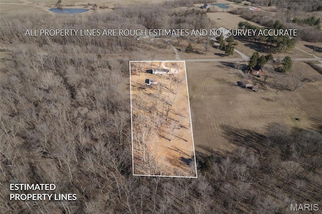 4279 Ee Hwy, Farmington, MO 63640 - aerial view of property and surrounding area featuring property parcel outlined