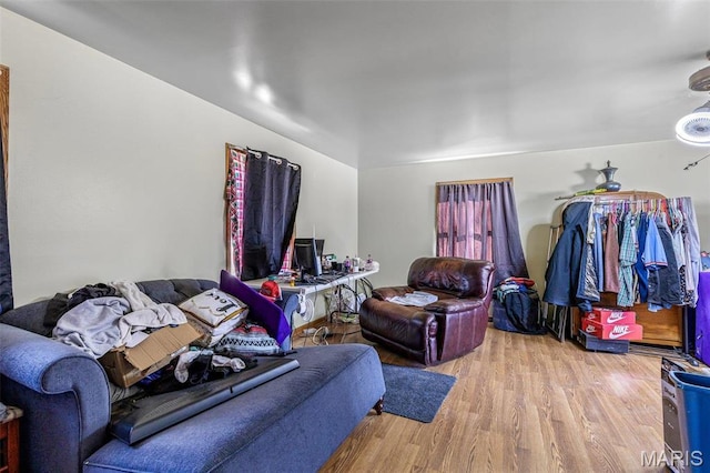 4279 Ee Hwy, Farmington, MO 63640 - living area with wood finished floors and vaulted ceiling