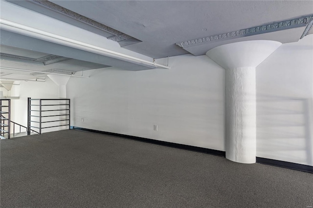 4100 Laclede Ave Unit 110, Saint Louis, MO 63108 - below grade area with carpet flooring and baseboards