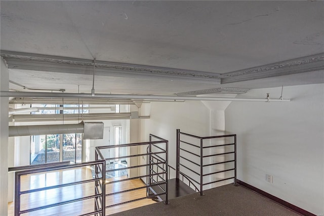 4100 Laclede Ave Unit 110, Saint Louis, MO 63108 - staircase featuring carpet flooring and baseboards