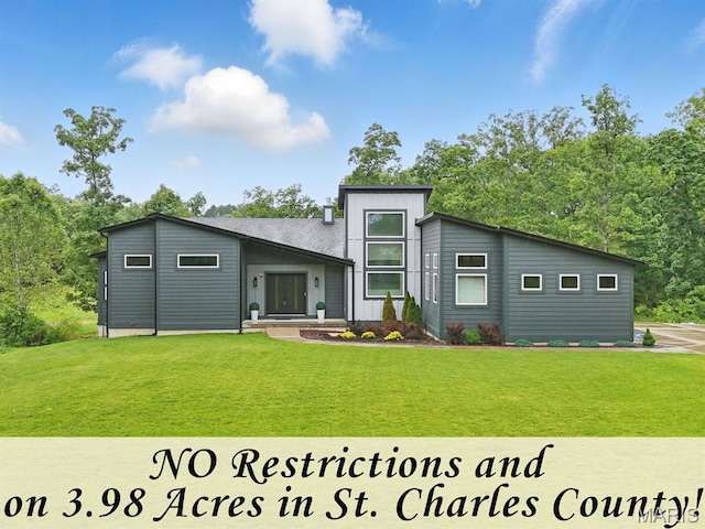 3545 Cappeln Osage Rd, Marthasville, MO 63357 - view of front of property with a front yard