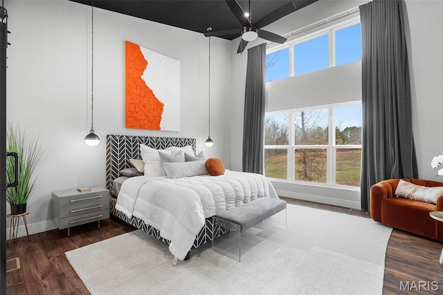 3545 Cappeln Osage Rd, Marthasville, MO 63357 - bedroom featuring a towering ceiling and wood finished floors