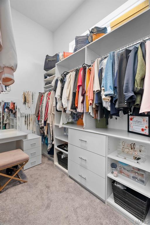 3545 Cappeln Osage Rd, Marthasville, MO 63357 - walk in closet with light carpet