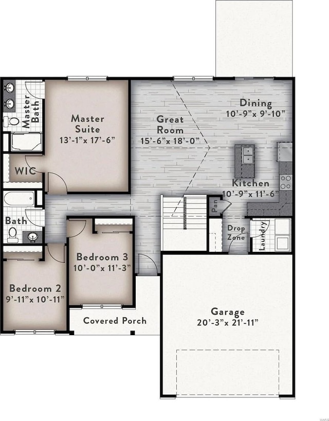 3424 Navajo Trl, Shiloh, IL 62221 - property floor plan