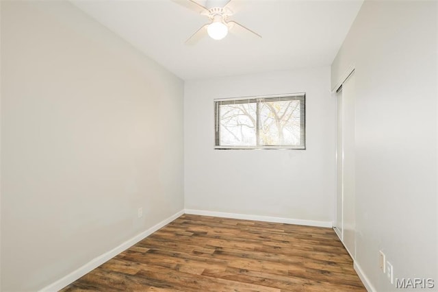1235 Flicker Dr, Florissant, MO 63031 - unfurnished room with wood finished floors and ceiling fan