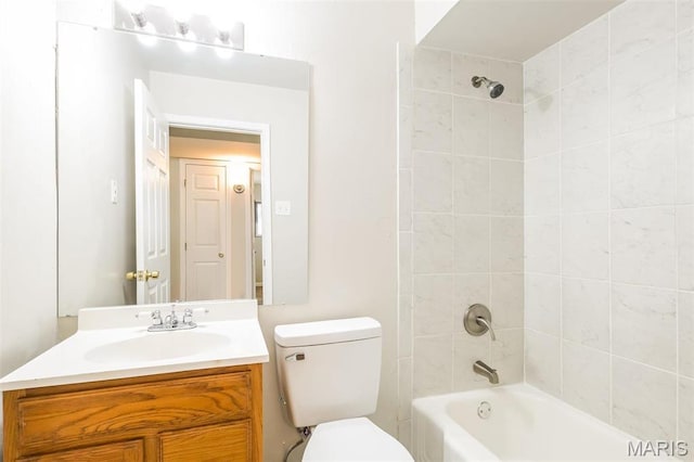 1235 Flicker Dr, Florissant, MO 63031 - full bathroom featuring vanity and shower / tub combination