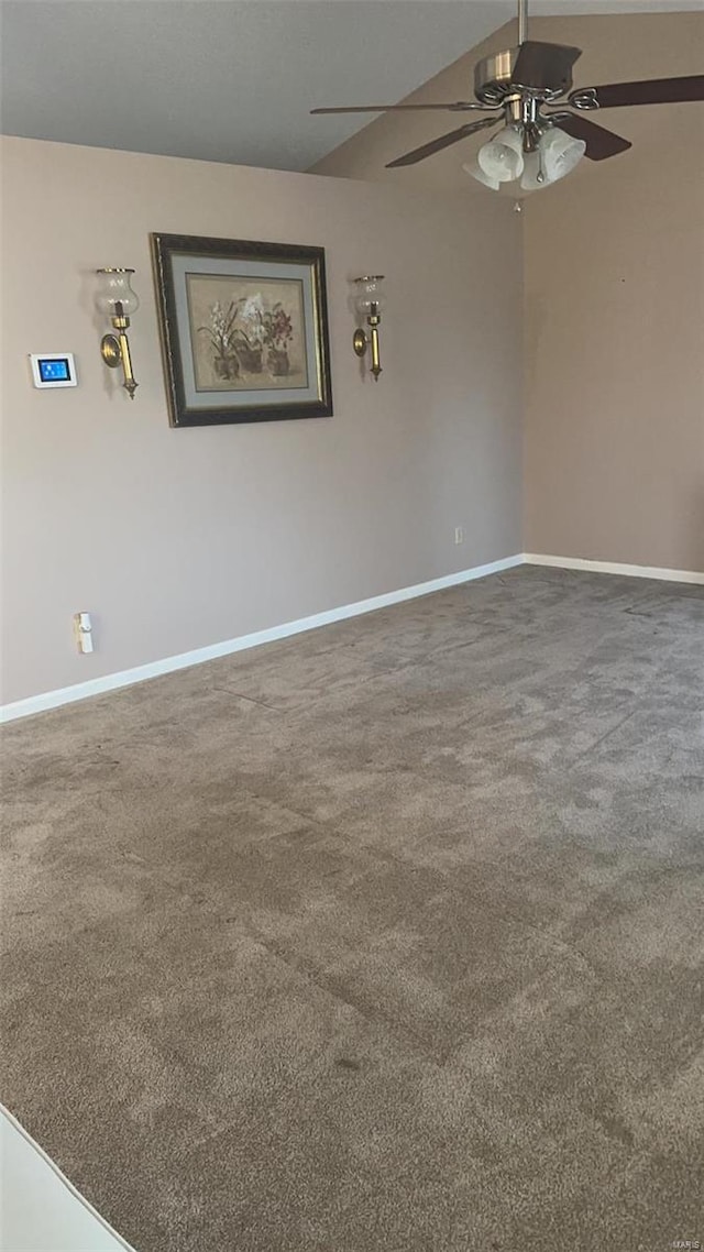 810 E Cedar St, Bertrand, MO 63823 - unfurnished room with a ceiling fan, carpet, and baseboards