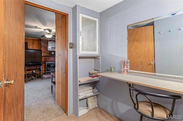 631 Columbia Dr, Bismarck, MO 63624 - office featuring carpet floors and ceiling fan