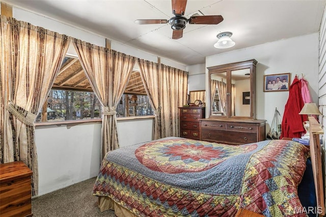 631 Columbia Dr, Bismarck, MO 63624 - bedroom with carpet flooring and ceiling fan