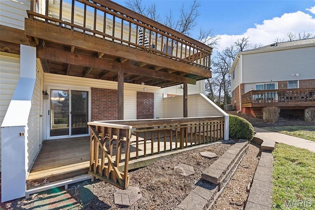 1773 High School Dr, Brentwood, MO 63144 - view of deck