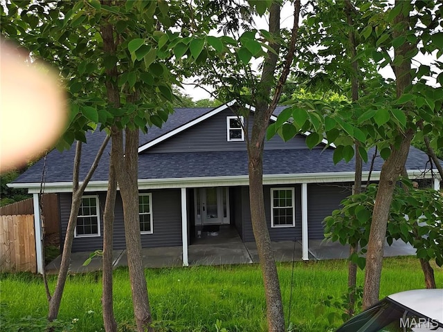 104 Ash St, Bonne Terre, MO 63628 - view of front of house featuring roof with shingles and a patio area