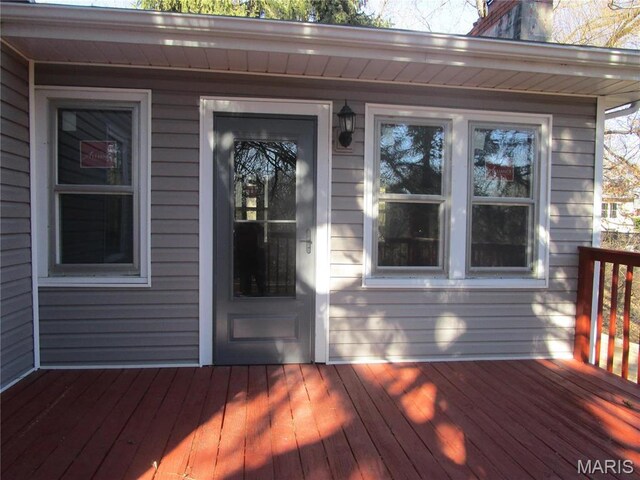 7 Pineview Ln, Collinsville, IL 62234 - view of wooden terrace