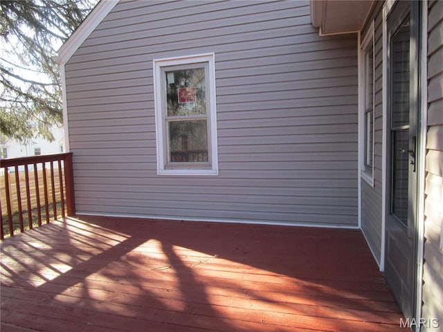 7 Pineview Ln, Collinsville, IL 62234 - view of wooden deck