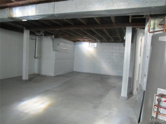 7 Pineview Ln, Collinsville, IL 62234 - below grade area with gas water heater and electric panel