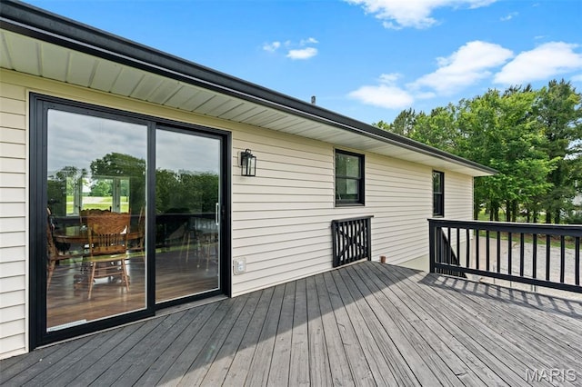 719 Green Ridge Dr, Catawissa, MO 63015 - view of wooden deck