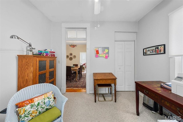 18 Georgia Ave, Saint Louis, MO 63135 - sitting room with carpet and ceiling fan