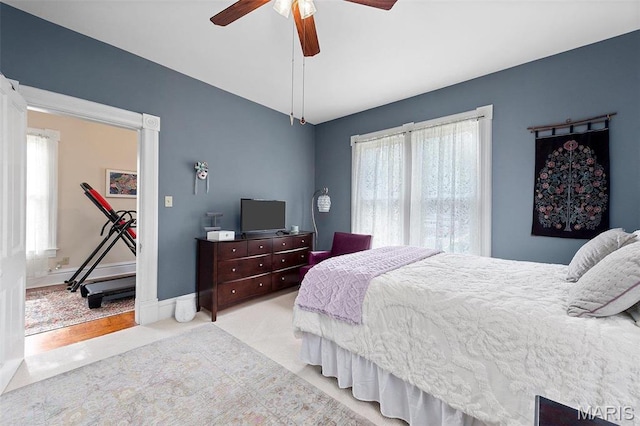 18 Georgia Ave, Saint Louis, MO 63135 - carpeted bedroom featuring ceiling fan and baseboards