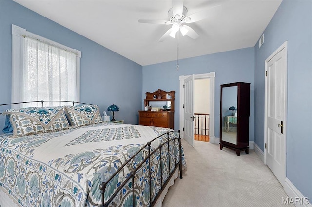 18 Georgia Ave, Saint Louis, MO 63135 - carpeted bedroom featuring baseboards and ceiling fan