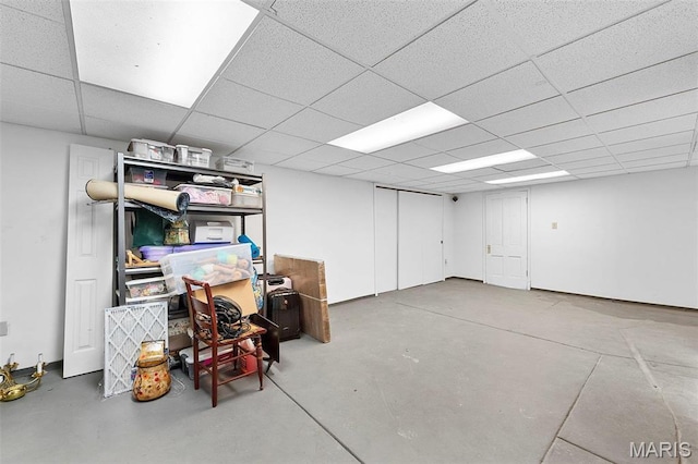 18 Georgia Ave, Saint Louis, MO 63135 - below grade area featuring a paneled ceiling