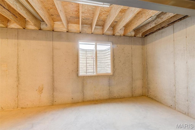 view of basement