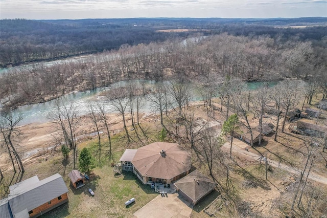 64 Trails End Ln, Doniphan, MO 63935 - bird's eye view of a forest and a large body of water