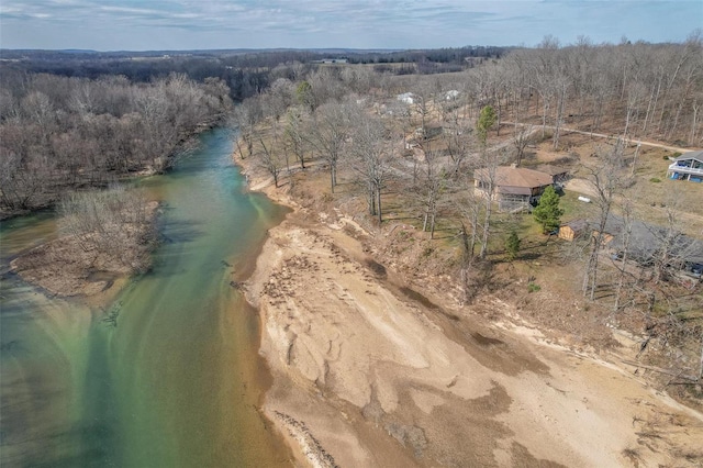 64 Trails End Ln, Doniphan, MO 63935 - aerial overview of property's location featuring a nearby body of water and a heavily wooded area