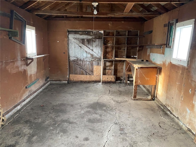 view of basement