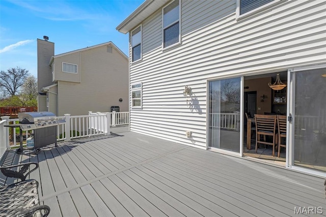 406 Clayton Hollow Dr, Wildwood, MO 63005 - deck featuring grilling area