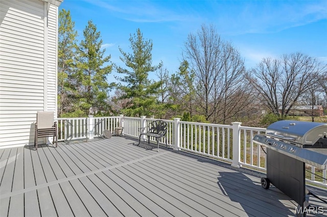 406 Clayton Hollow Dr, Wildwood, MO 63005 - wooden deck featuring area for grilling