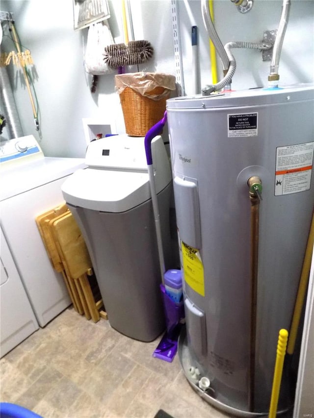 1201 Condo Dr, Rolla, MO 65401 - utilities with water heater and washing machine and dryer