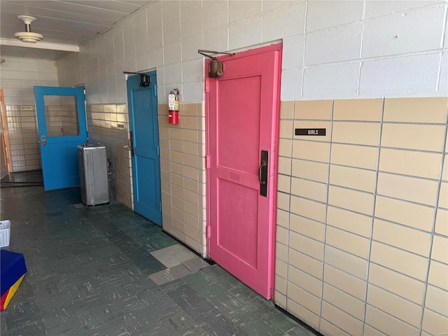 700 Charles St, Poplar Bluff, MO 63901 - miscellaneous room featuring tile walls