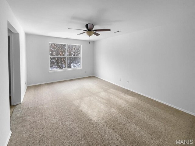 813 Sugar Valley Ct Unit 8, Saint Peters, MO 63376 - unfurnished room featuring ceiling fan, carpet, and baseboards