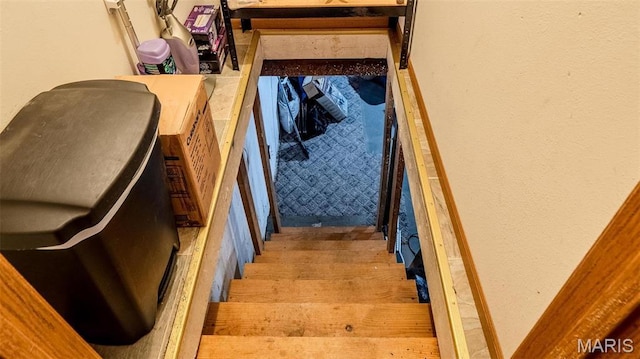 409 County Road 32b, Ironton, MO 63650 - staircase featuring wood finished floors