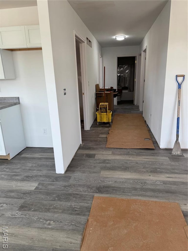 806 E Dover St, Monroe City, MO 63456 - hall featuring wood finished floors