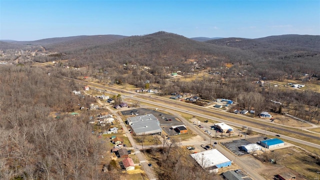 528 N Shepherd St, Ironton, MO 63650 - aerial view of property's location featuring a mountain backdrop