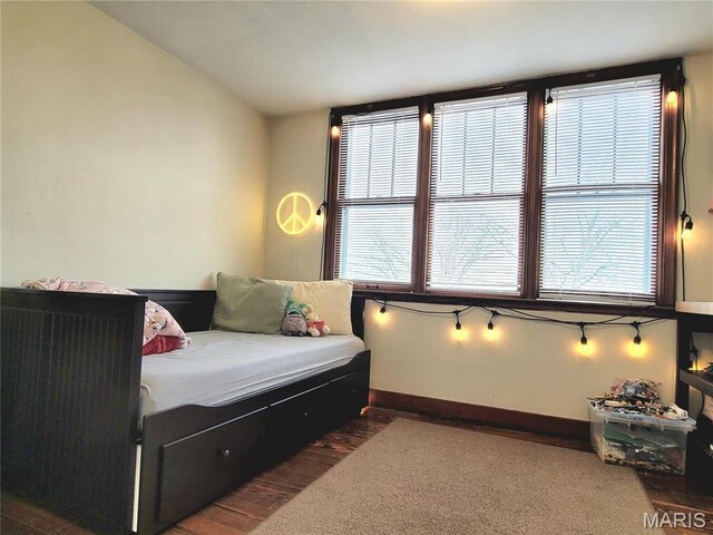 305 Williams St, Washington, MO 63090 - bedroom with wood finished floors and baseboards