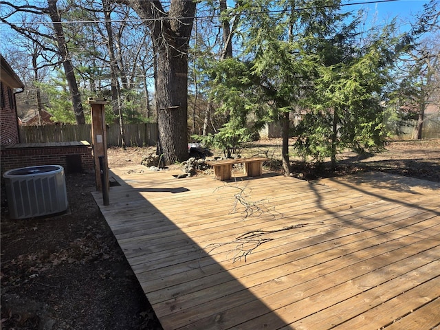 400 Smith Rd, Lebanon, MO 65536 - wooden deck featuring cooling unit and fence