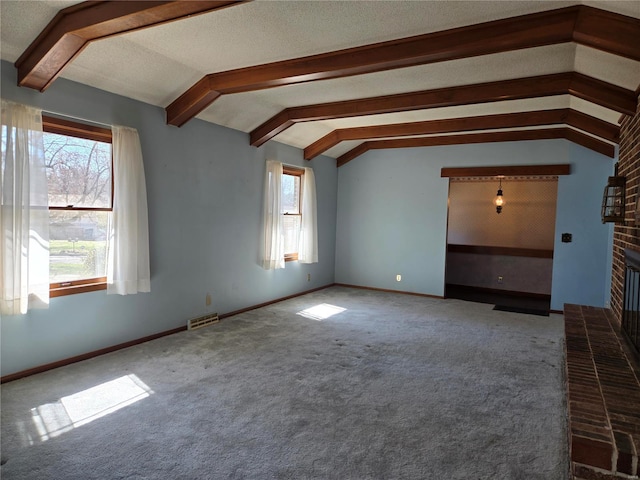 400 Smith Rd, Lebanon, MO 65536 - unfurnished living room with a fireplace, carpet, and baseboards