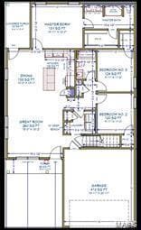 1016 Fox Manor Ct, Staunton, IL 62088 - home floor plan