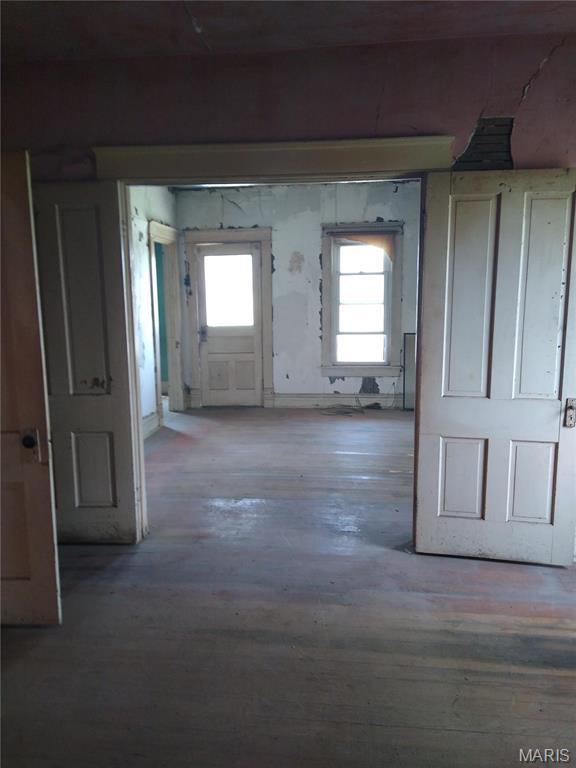 607 E Hancock St, Steeleville, IL 62288 - hall featuring plenty of natural light and wood-type flooring