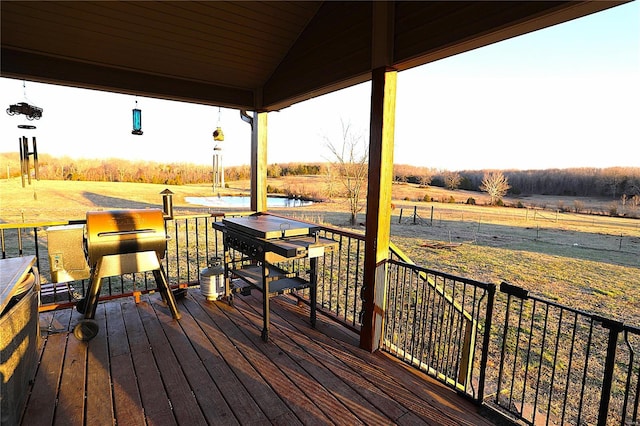 1988 Ripley Route Cc, Doniphan, MO 63935 - wooden terrace with a view of countryside