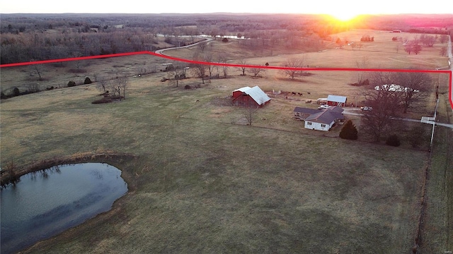 1988 Ripley Route Cc, Doniphan, MO 63935 - aerial view of sparsely populated area featuring a large body of water