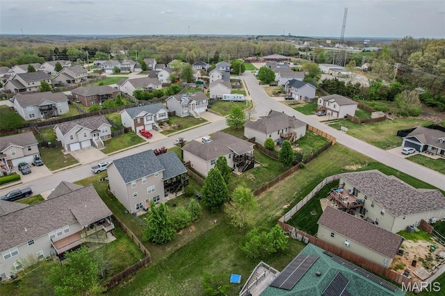 aerial perspective of suburban area