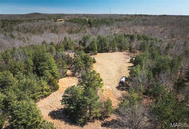 5819 Highway Vv Hwy, Vv, MO 65542 - aerial view of sparsely populated area with a heavily wooded area