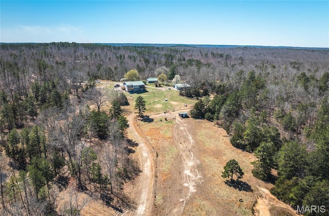 5819 Highway Vv Hwy, Vv, MO 65542 - aerial view of property's location featuring a forest