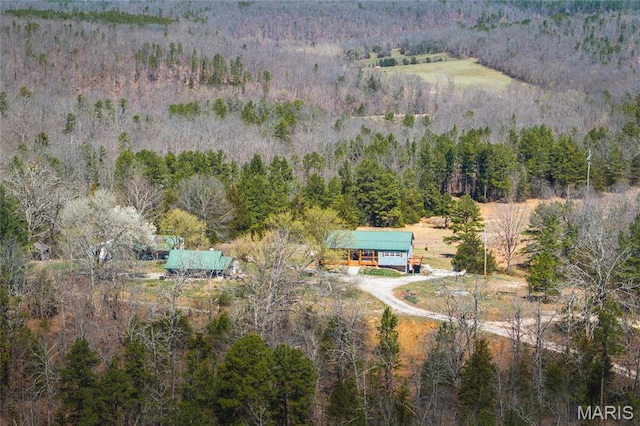 5819 Highway Vv Hwy, Vv, MO 65542 - aerial view of property's location with a forest